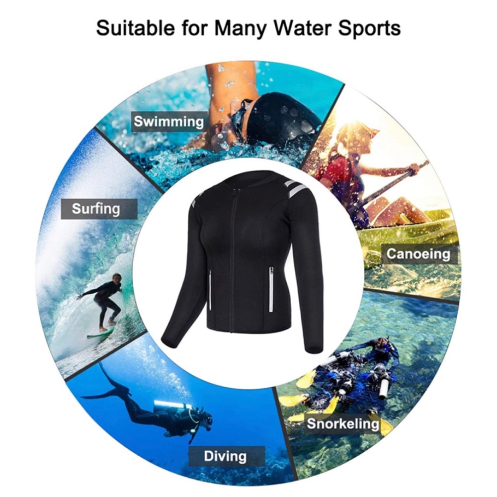 New! 🏄‍♀️ Women's Wet Suit Jacket - Picture 2 of 7